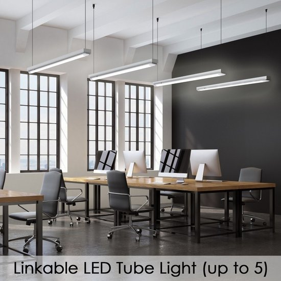 LED TL Armatuur - LED Balk - Pragmi Sensy Pro - 50W - Waterdicht IP65 Koppelbaar Warm Wit 3000k 150cm Vervangt 2x 58w