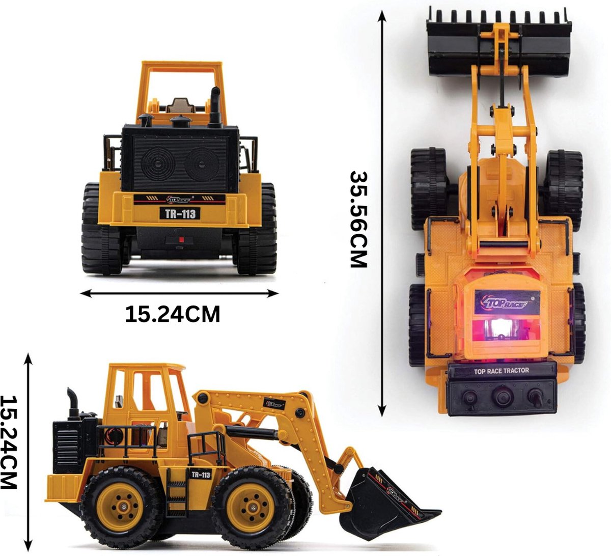Rolly Toys 421015 - Rolly Digger Caterpillar op 4 wielen