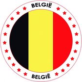 50x Bierviltjes Belgie thema print - Onderzetters Belgische vlag - Landen decoratie feestartikelen
