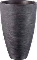 Vase à plantes Vino, Ø 40 cm, hauteur 60 cm, plastique, anthracite