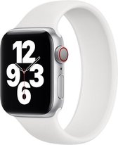 Shop4 Apple Watch 4 40 mm - Petite Loop solo en Siliconen Wit