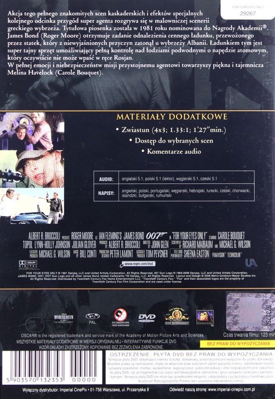 Rien que pour vos yeux [DVD]