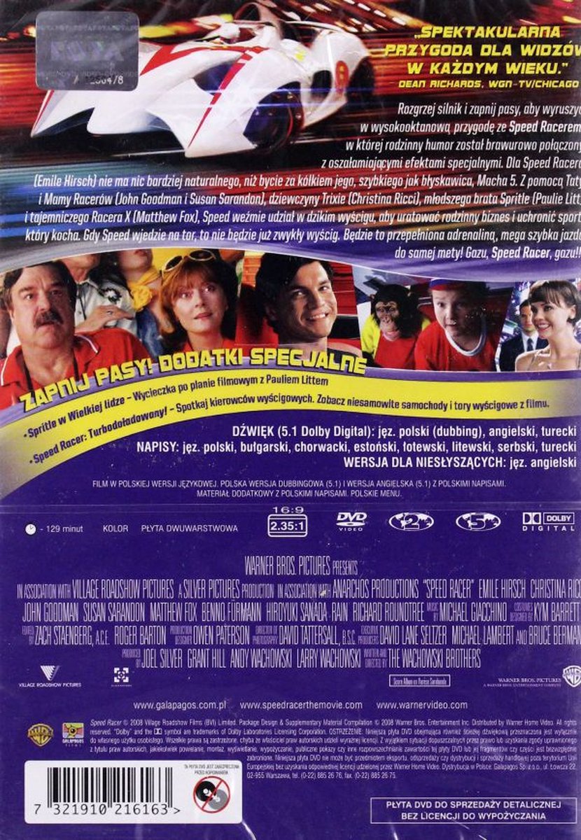 Speed Racer [DVD] (Dvd), L. Trey Wilson | Dvd's | bol.com