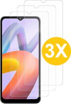 Screenprotector geschikt voor Xiaomi Redmi A1/A1 Plus screenprotector Beschermglas - 3 Stuks / Redmi A2+/A2 Plus Screen protector gehard glas