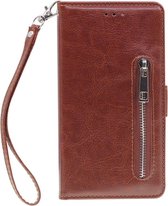 Shop4 - Geschikt voor iPhone 11 Pro Max Hoesje - Wallet Case Vintage Bruin
