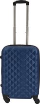 SB Travelbags 'Expandable' Handbagage koffer 55cm 4 wielen trolley - Blauw