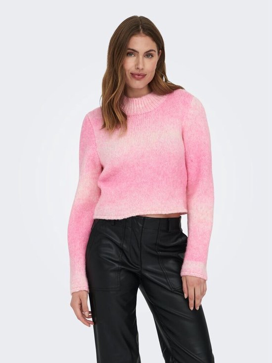 Vmmirla Ls Highneck Pullover Pink A Boo Detail W Melange