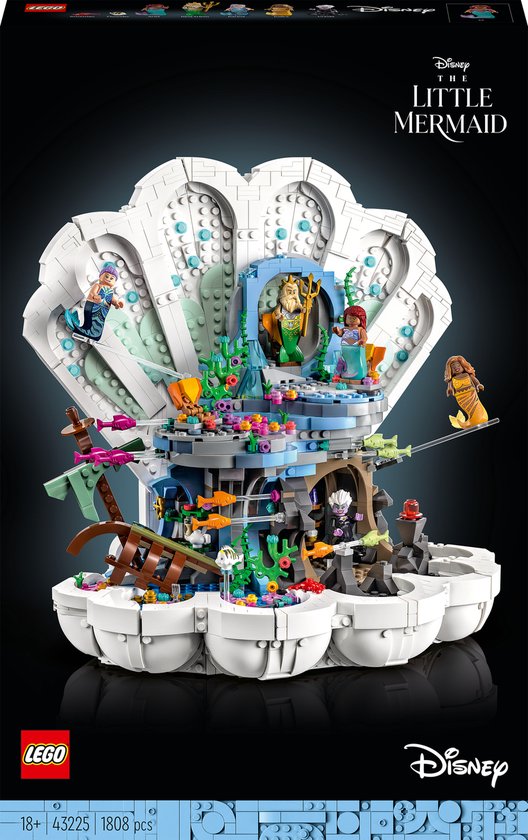 LEGO Disney 43225 Little Mermaid Royal Clamshell
