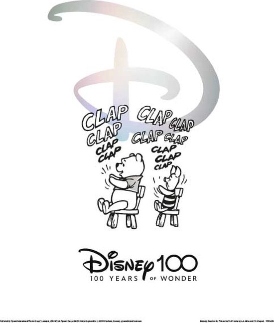 Disney100 Winnie & Piglet Art Print 30x40cm | Poster