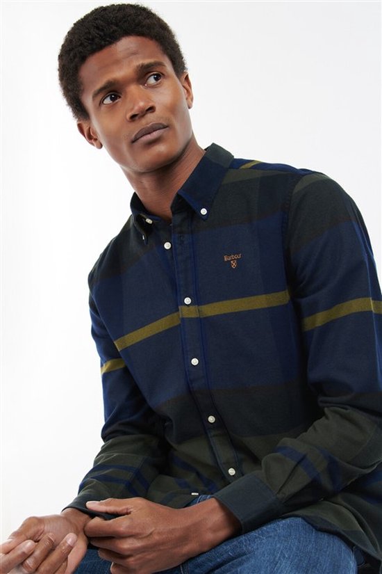 Barbour casual overhemd blauw bol