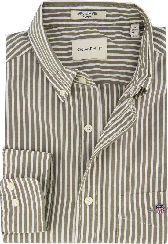 Gant overhemd groen Regular fit