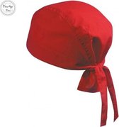 Jumada's Sport Bandana - One Size - Rood - Rode bandana voor op je hoofd - Bandana bescheerming UV stralen en zon - Hoofdbeschermer