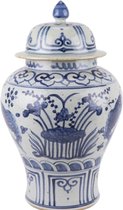 The Ming Garden Collection | Chinees Porselein | Oude Porseleinen Pot Met Lotus En Vissen | Blauw & Wit