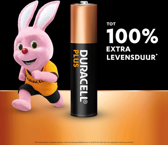 Piles alcalines AAA Duracell Plus, 6 pièces