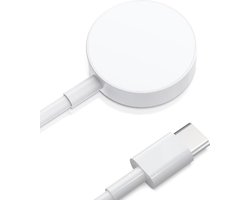 Strap-it Oplader geschikt voor Apple Watch 1 / 2 / 3 / 4 / 5 / 6 / 7 / 8 / 9 / 10 / 11 / SE (2/3) / Ultra (2/3) - USB-C oplader - Oplaadkabel - Charger