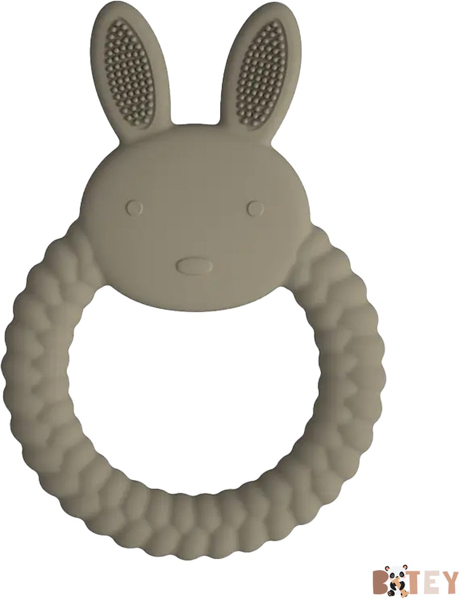 Goedkoopste Bitey - Bijtring Konijn - Bijtspeeltje - Bijtspeelgoed - Baby speelgoed - Kraamcadeau - Babyshower cadeau - Vanaf 0 maanden Siliconen - Baby - BPA-vrij - Mosgroen