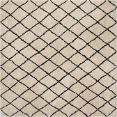 MIDYAT - Laagpolig vloerkleed - Beige - 200 x 200 cm - Polyester