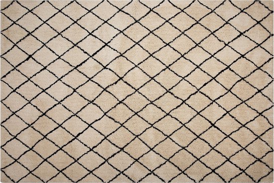 MIDYAT - Laagpolig vloerkleed - Beige - 200 x 300 cm - Polyester