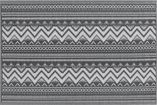 NAGPUR - Outdoor kleed - Zwart - 120 x 180 cm - Polypropyleen