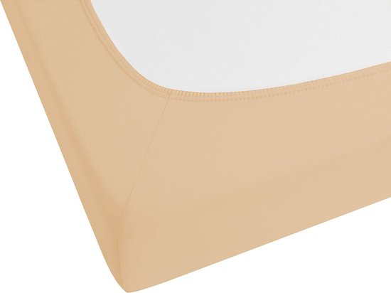 Beliani JANBU - Drap Housse - Beige - Katoen