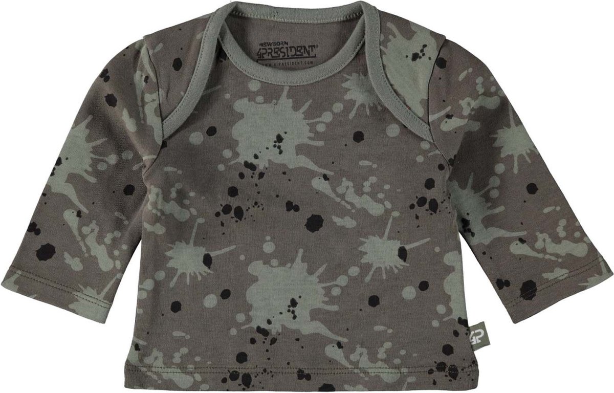 4President newborn baby jongens shirt Amund Splatter