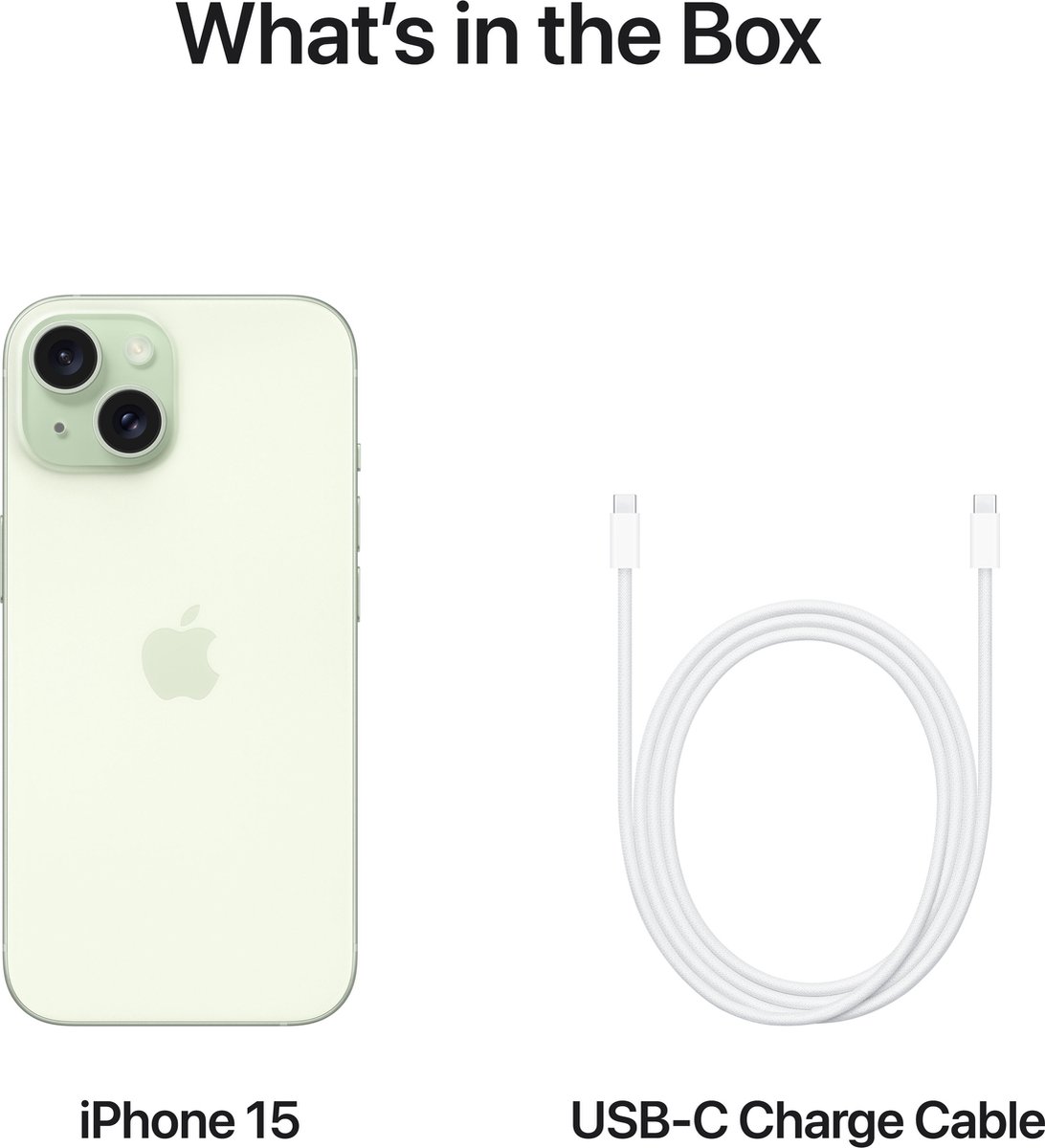 iPhone 15 512GB Green - Premium design met USB-C thumbnail 4