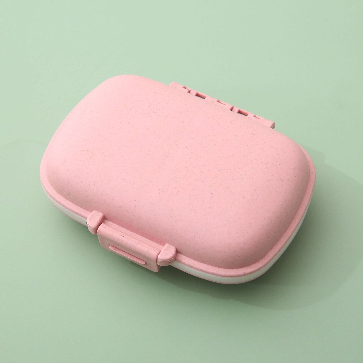 Goedkoopste DW4Trading Medicijndoosje Roze met 8 Vakken - Pillendoosje - 11x8,5x3,5 cm