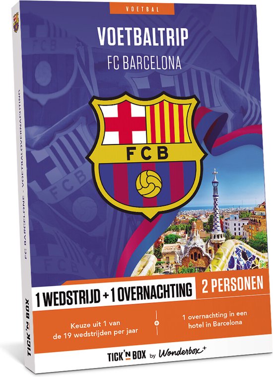 Wonderbox Cadeaubon - FC Barcelona - Voetbaltrip cadeau geven