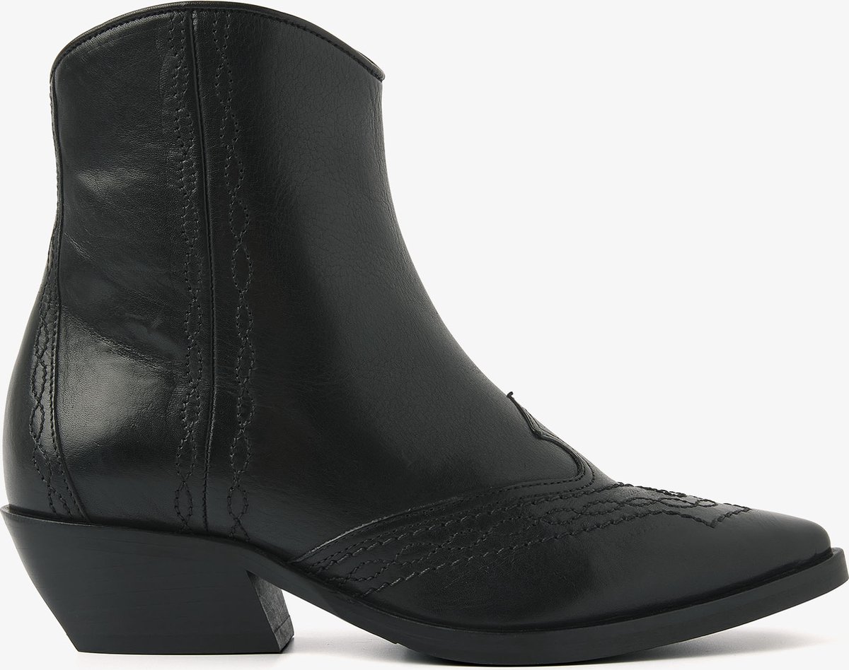 VIA VAI Sienna Carson Enkellaarsjes dames - Zwart - Maat 36