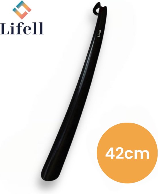 Lifell Schoenlepel - 42cm Lang - Zwart - Kunststof