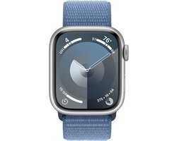 Apple Watch Series 9 - 41mm - Case with Winter Blue Sport Loop - Sterrenlicht Aluminium
