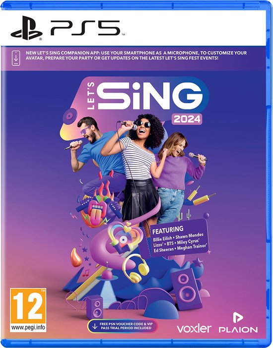 Let’s Sing 2024 International Version + 2 Microphones – PS4