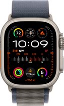 Apple Watch Ultra 2 - GPS + Cellular - 49mm - Titanium Case with Blue Alpine Loop - Large