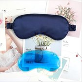 Slaapmasker - Oogmasker met koud & warm kompres gel - Reismasker - serie Summertime - Donkerblauw
