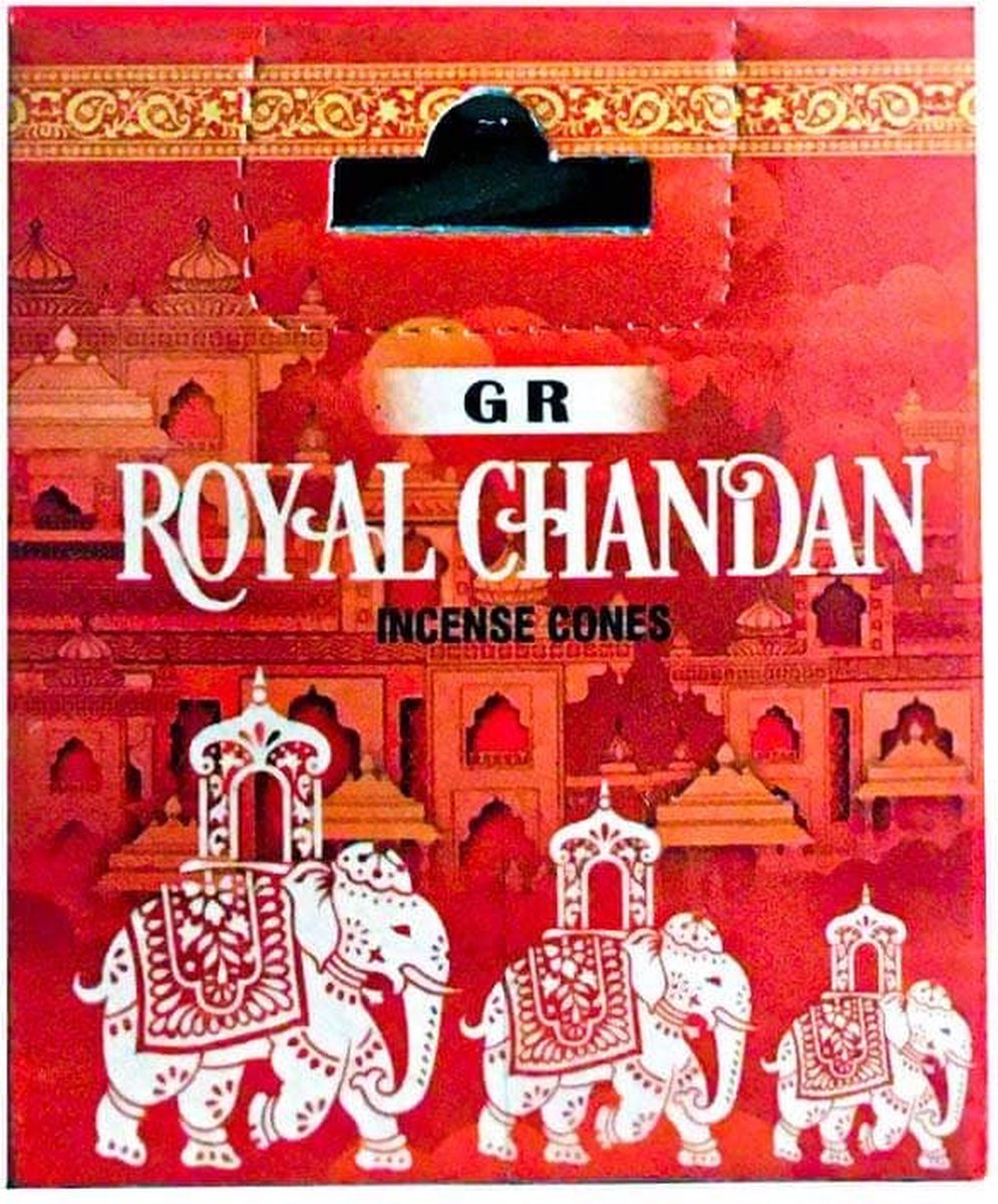 Wierookkegels 'Royal Chandan', GR, 10 cones (20 gram)