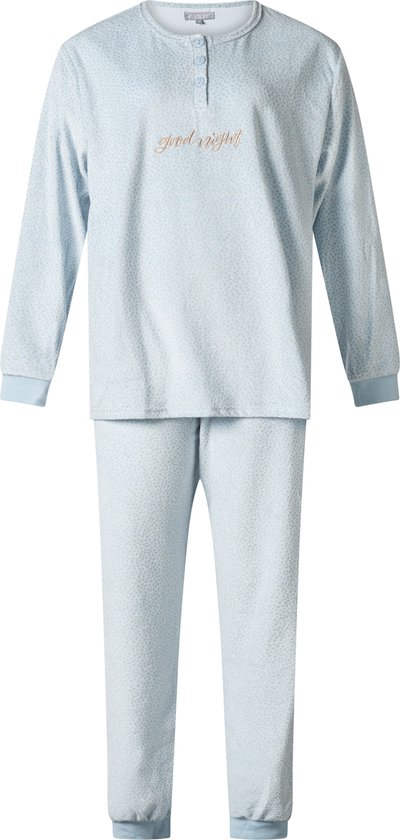 Dames pyjama Cocodream velours 651542 blue maat M - valt groot -
