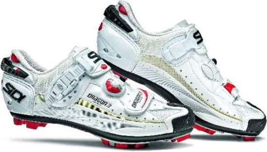 Sidi Dragon 3 - Chaussures VTT - Carbone SRS Vernice - Wit - pointure 48