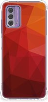 Shockproof Case Geschikt voor Nokia G42 Polygon Red