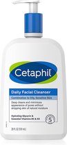 Cetaphil Face Wash, Daily Facial Cleanser for Sensitive, Combination to Oily Skin - 591ml