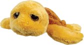 Suki Gifts pluche zeeschildpad Jules knuffeldier - cute eyes - okergeel - 24 cm - Hoge kwaliteit