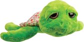 Suki Gifts pluche zeeschildpad Jules knuffeldier - cute eyes - groen - 24 cm - Hoge kwaliteit