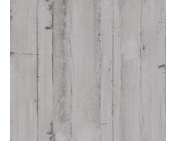 HOUT BEHANG | Landhuis stijl - Grijs - A.S. Création Natural Living D`eco