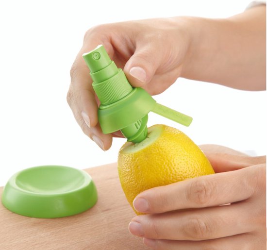 Metaltex Citruspers / Citrusspray met citroenhouder - Groen van Tomado - Metaltex — afbeelding 3