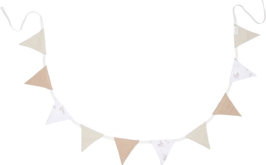 Little Dutch Newborn Naturals - Slinger - Biologisch katoen - Beige konijntjes - 200 cm