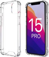 ShieldCase telefoonhoesje geschikt voor Apple iPhone 15 Pro shock case - schokbestendig - optimale bescherming voor je telefoon - transparant