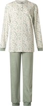 Cocodream dames pyjama velours | MAAT XL | Dennentak all-over | mint