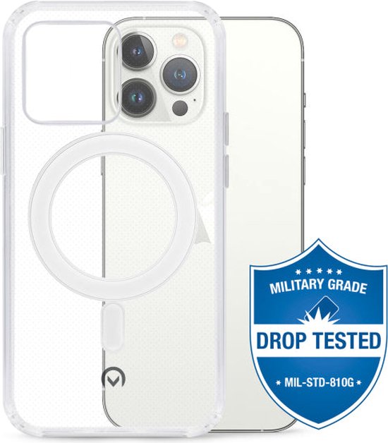 Mobilize Naked Protection Doorzichtig Telefoonhoesje geschikt voor Apple iPhone 13 Pro Max MagSafe Hoesje Hardcase Backcover Shockproof - Transparant