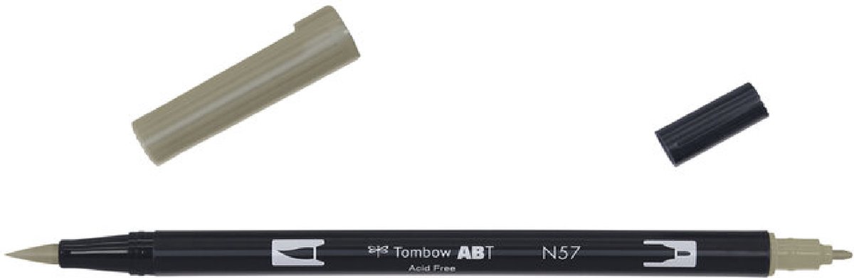 Tombow ABT Dual Brush Pen N57 warm grey5 - Incl. Goodie