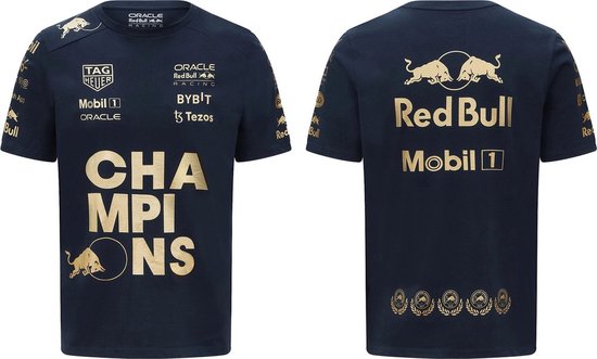 Red Bull Racing Constructors Kampioen T-shirt 2022 Maat L - Max Verstappen Shirt - Formule 1 - F1 2022 - Max Verstappen wereldkampioen 2022 - cadeau geven