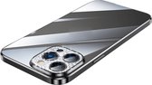 Sulada CrystalCover met Val- en Lensbescherming en kristallen voor iPhone 14 Pro zwart